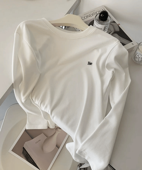 simple logo l-tee / 4color　hm2837