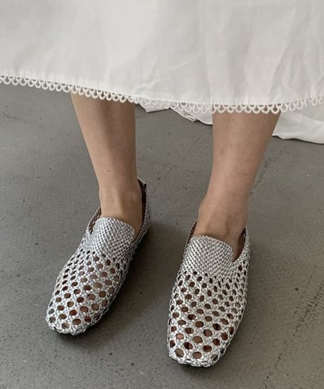 woven slide mules / 3color　hm2367