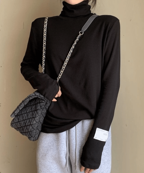 sleeve tag top  / 4color　hm1798