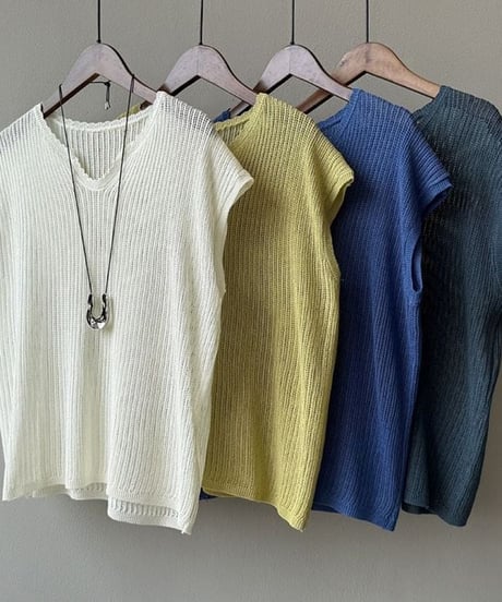 textured knit top / 4color　hm2309