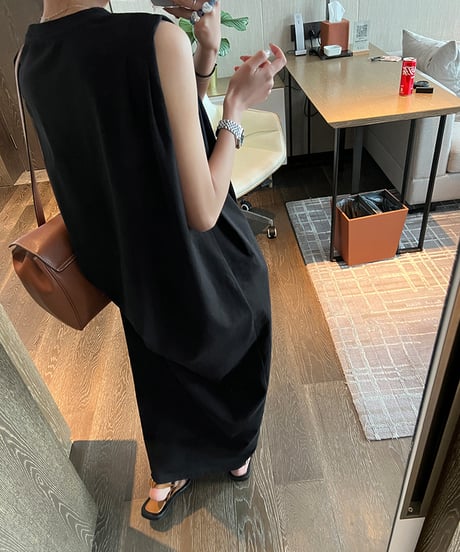asymmetrical dress / 2color　hm1476