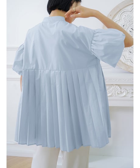 pleated tunic shirt / 5color　hm2961