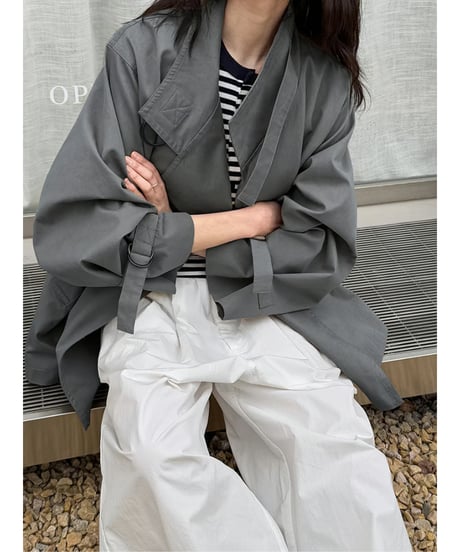 asymmetrical jacket / 2color　hm2057