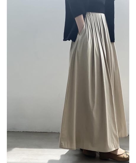 a-line long skirt / 2color　hm1740