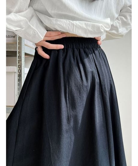 draped front skirt / 3color　hm2231