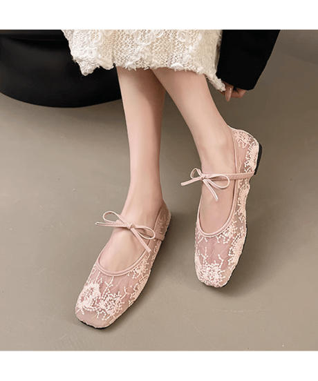 lace flat shoes / 3color　hm2858