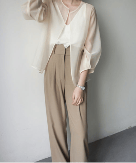 sheer chiffon bolero / 2color　hm2876