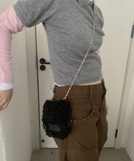 fur mini bag / 2color　hm2758