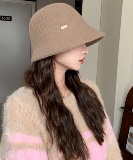 knitted bucket hat / 5color　hm2721