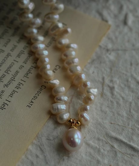 gold accent necklace　hm2123