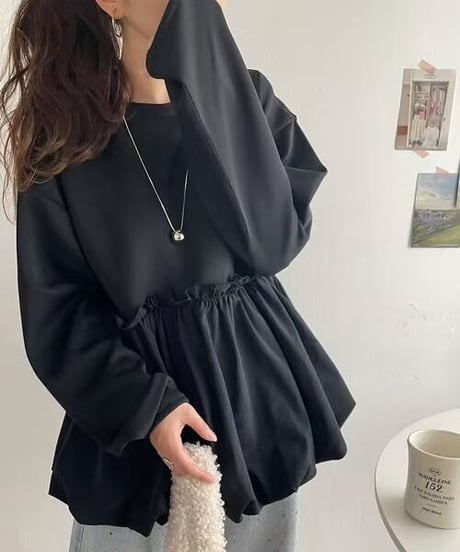 docking peplum top / 3color　hm2631