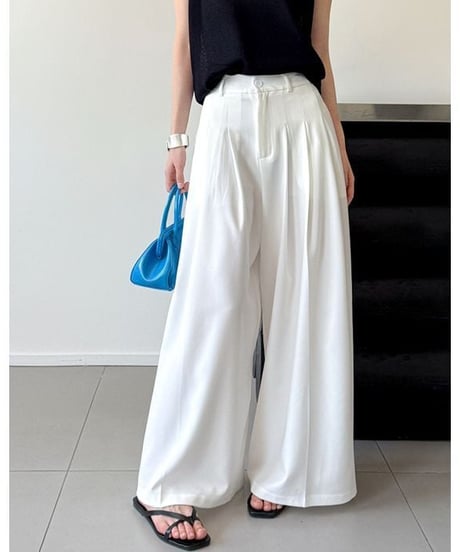 straight wide pants / 3color　hm2234