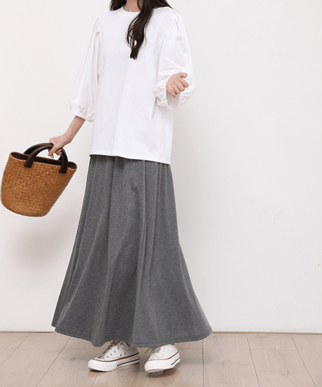 flared long skirt / 5color　hm2908