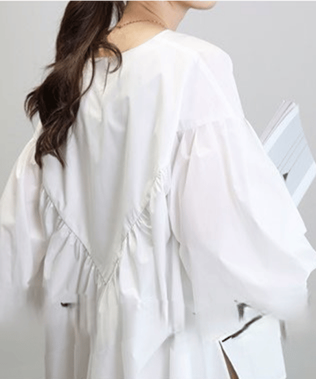 loose back blouse / 3color　hm2581
