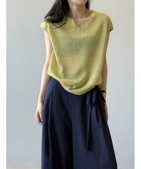 textured knit top / 4color　hm2309