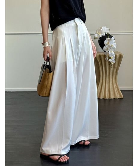 straight wide pants / 3color　hm2234