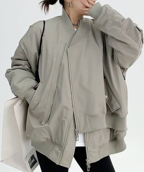 layered design MA-1 jacket　hm1963
