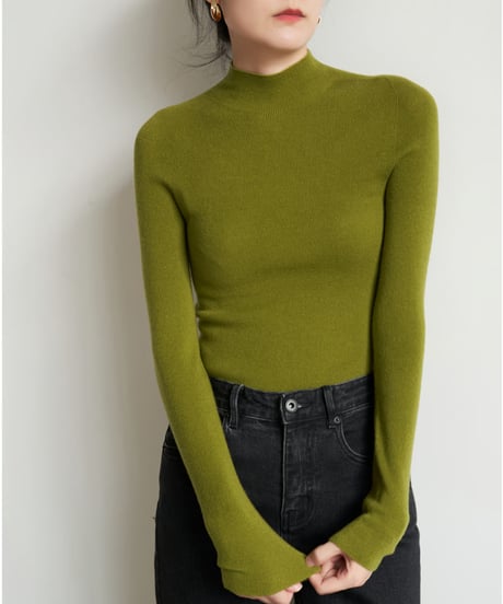middle neck knit / 5color　hm2801