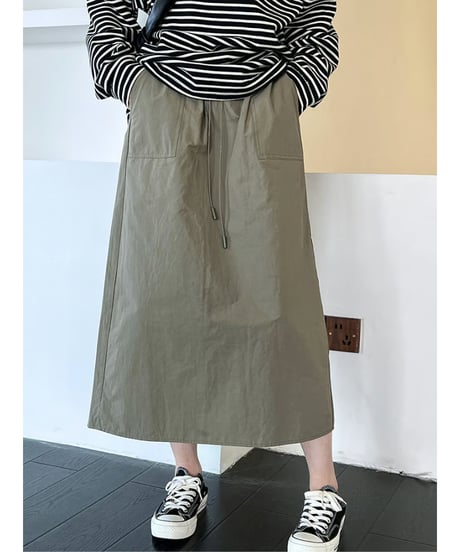 utility midi skirt / 3color　hm2068