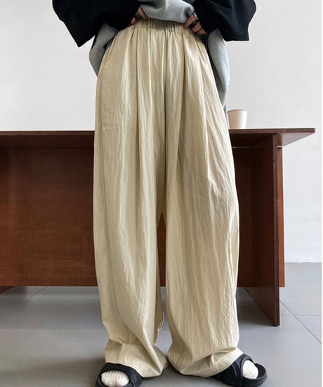 washer wide pants / 2color　hm1669