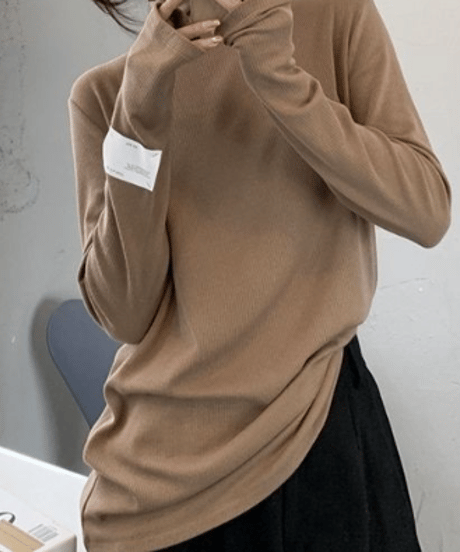 sleeve tag top  / 4color　hm1798