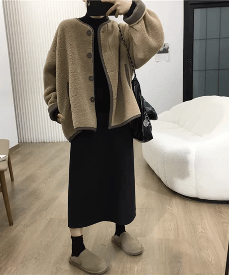 reversible boa blouson / 3color　hm2715