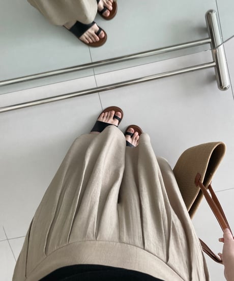 elegant wide pants / 3color 　hm1635