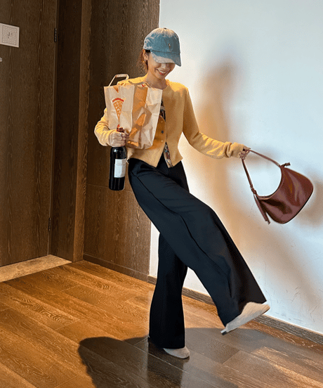 wide leg loose pants / 2color　hm1689