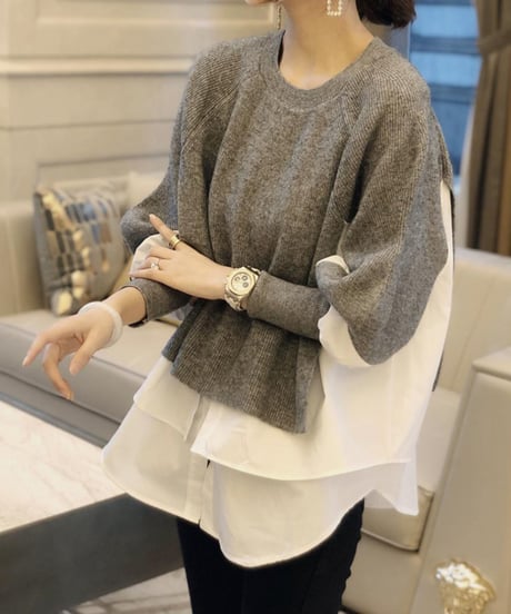 docking shirt tops / 3color　hm1799