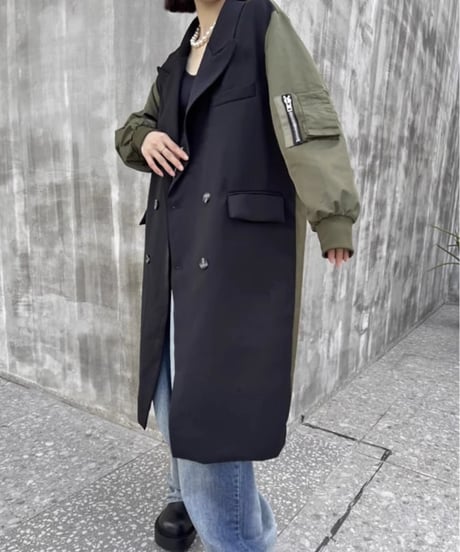 ma-1 docking bicolor coat / 3color　hm1791