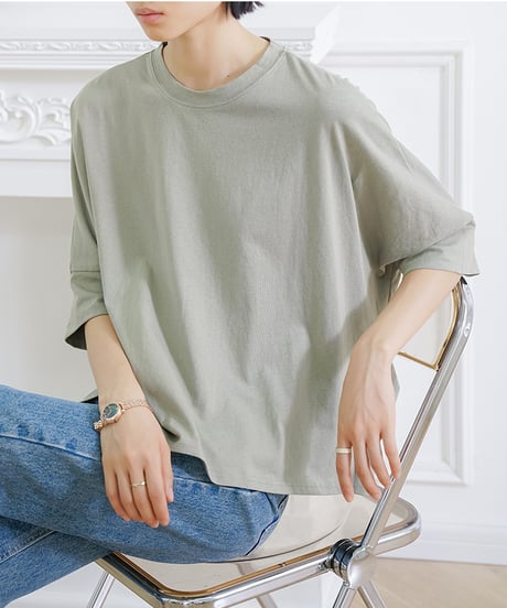side slit tee / 8color　hm2963