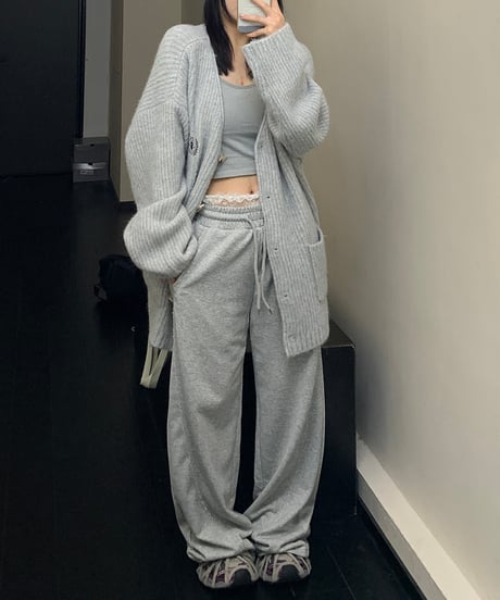 lace sweat pants / 2color　hm1933