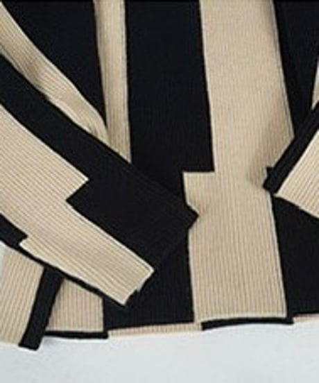 striped design knit　hm1660