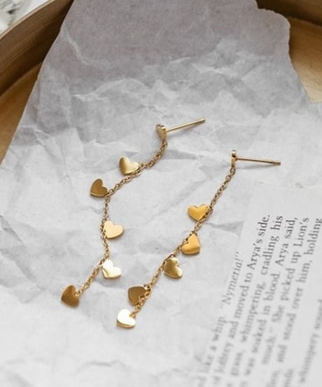 small hearts chain pierce　hm2241