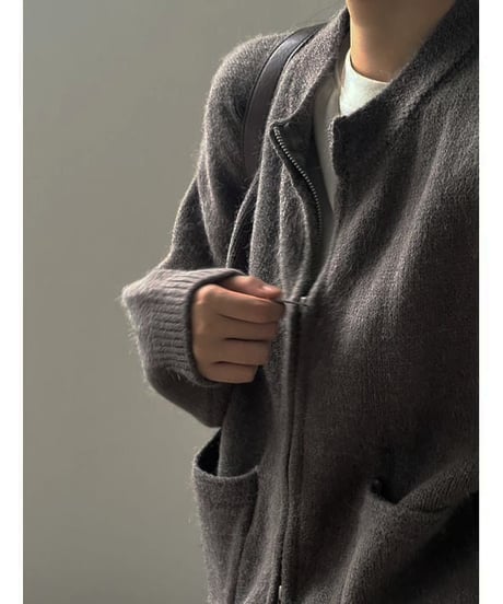 double zipper cardigan / 4color　hm1781