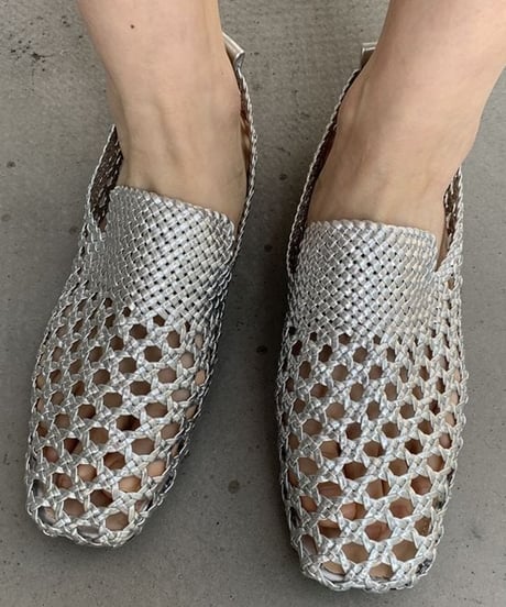 woven slide mules / 3color　hm2367