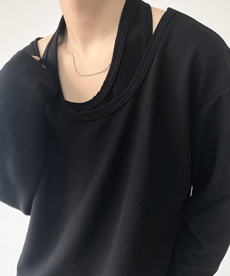 tank layered top / 2color　hm1735