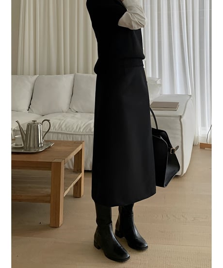 slit middle skirt　hm1973