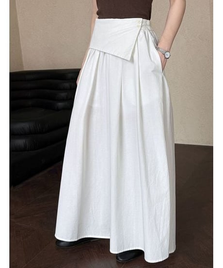 draped front skirt / 3color　hm2231