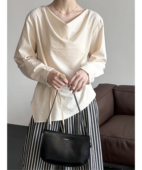 waist ribbon blouse / 3color　hm2049