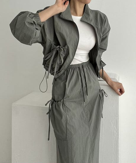 blouson & skirt set-up / 2color　hm2833