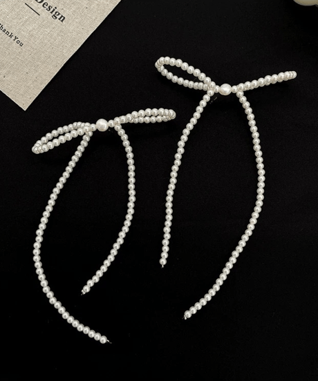pearl ribbon  pierce　hm2754