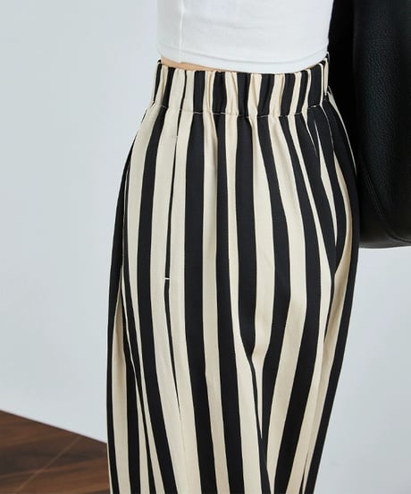 relaxed stripe pants　hm2373