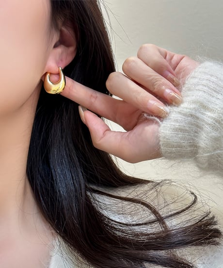 u-shaped glossy pierce / 2color　hm1220