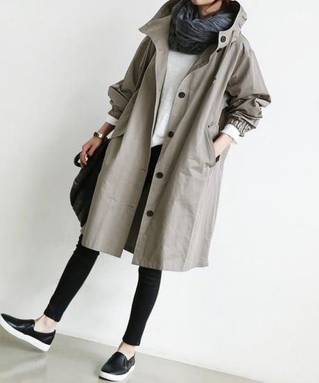 《即納》hoodie spring coat / 5color　hm1990