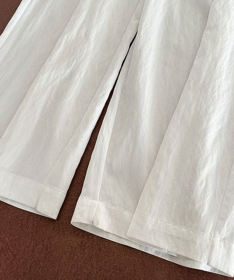 waist tie wide pants / 3color　hm2266