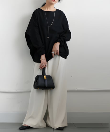 boat neck pullover / 5color　hm2638
