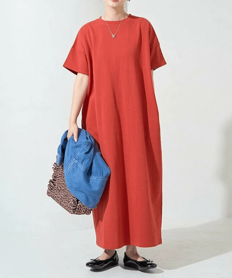 loose cotton dress / 7color　hm2927