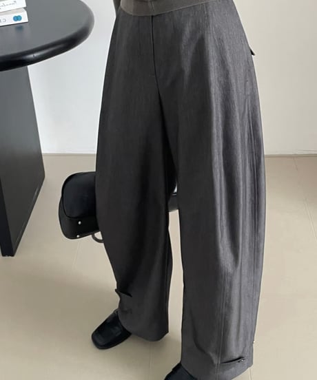 adjustable wide pants / 2color　hm1712