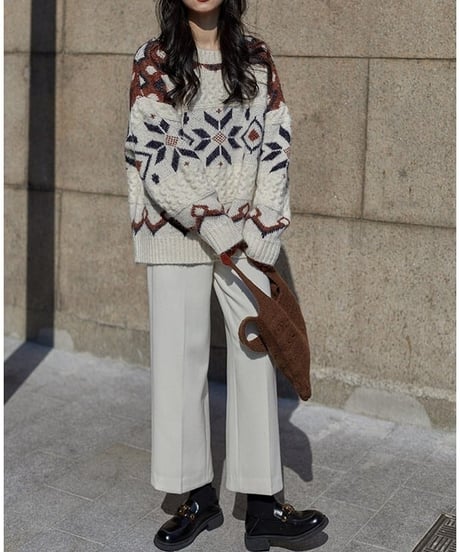 nordic loose sweater　hm1725